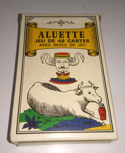 Ancien jeu cartes aliette - jeu, de